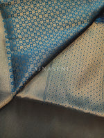 Load image into Gallery viewer, Banarasi Soft Silk Saree x Light Gold Zari - Teal Blue
