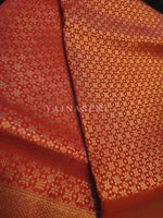 Load image into Gallery viewer, Banarasi Soft Silk Saree x Light Gold Zari - Red
