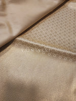 Load image into Gallery viewer, Banarasi Soft Silk Saree x Light Gold Zari - Snowflake
