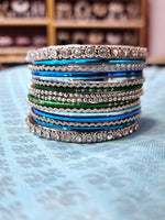 Load image into Gallery viewer, Bangle stack - Aquamarine
