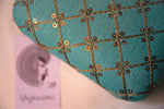 Load image into Gallery viewer, Mint Green x Gold (square)
