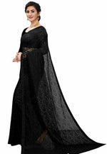 Load image into Gallery viewer, Lace Saree - Black
