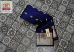 Load image into Gallery viewer, Navy Blue - Pure Kanjivaram Silk Saree with Silver Zari
