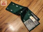 Load image into Gallery viewer, Forest Green - Pure Kanjivaram Silk Saree with Silver Zari

