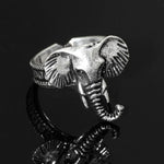Load image into Gallery viewer, Elephant Ring - Oxidised Silver
