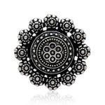 Load image into Gallery viewer, Flower Ring - Oxidised Silver
