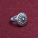 Load image into Gallery viewer, Sun Ring - Oxidised Silver
