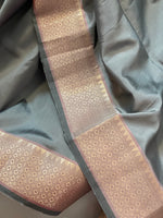 Load image into Gallery viewer, Semi Silk Saree - Grey
