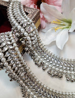 Load image into Gallery viewer, Bridal Anklet - JHAANSI (silver)
