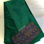 Load image into Gallery viewer, SATIN SAREE - Blue &amp; Green
