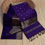 Load image into Gallery viewer, Maheswari Silk Cotton Saree - Purple
