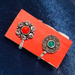 Load image into Gallery viewer, Bohemian Nosepins - Oxidised Silver
