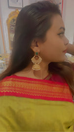 Load image into Gallery viewer, SAKUNTALA jimikkis (rani-green)
