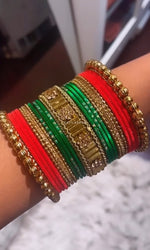 Load image into Gallery viewer, Bangle stack - Crimson Forest
