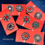 Load image into Gallery viewer, Bohemian Nosepins - Oxidised Silver
