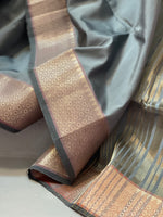 Load image into Gallery viewer, Semi Silk Saree - Grey
